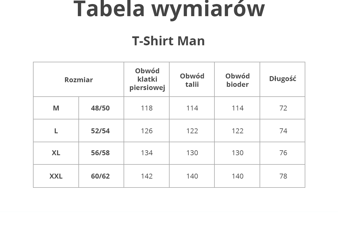 Rozmiary Sunselect T-Shirt Men